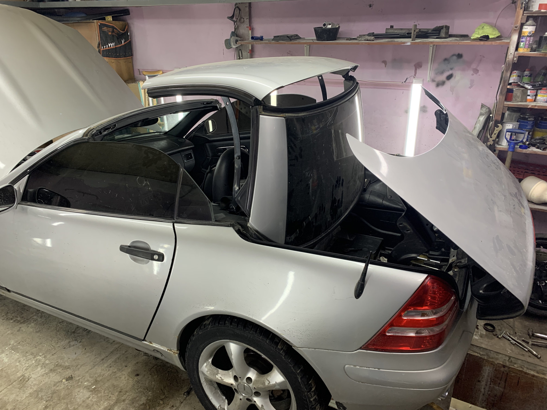 Reparación techo Mercedes SLK: hidráulica y sensores